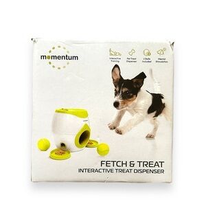MOMENTUM FETCH AND TREAT INTERACTIVE DOG TOY